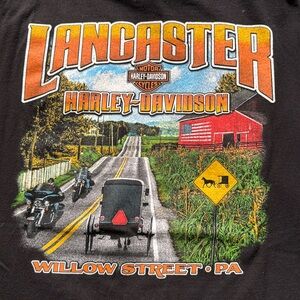 Black Harley Davidson short sleeve tee. 2XL. 2013 H-D.